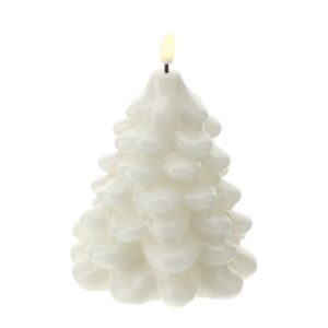 29474 HERVIT CANDELA LED ALBERO BIANCO DIA.11,5X13CM