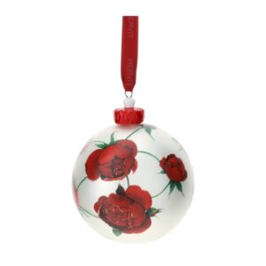 29519 HERVIT SFERA VETRO SOFFIATO DIA.10CM ROSE BACCARAT