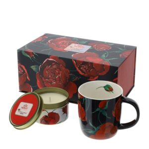 29716 HERVIT SET CANDELA 150G+MUG PORC. ROSE BACCARAT