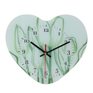 29945 HERVIT OROLOGIO DA PARETE CUORE TULIP 30X27CM